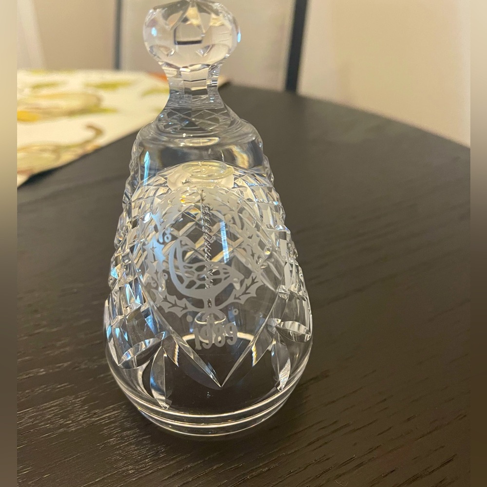 Waterford crystal Christmas bell (1989)